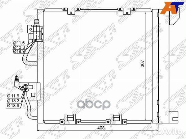 Радиатор кондиционера Opel Astra 04-13 / Zafira