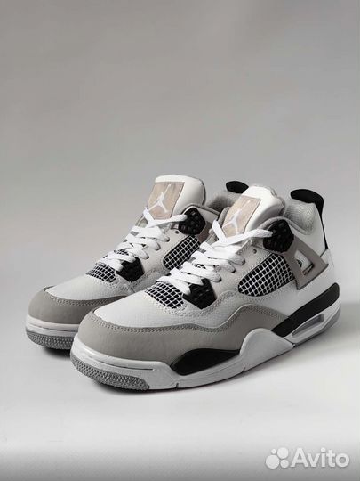 Nike Air Jordan 4 Retro Military Black 41-44 Люкс