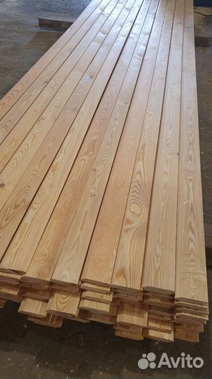 Планкен лиственница сорт А с покраской 20х120