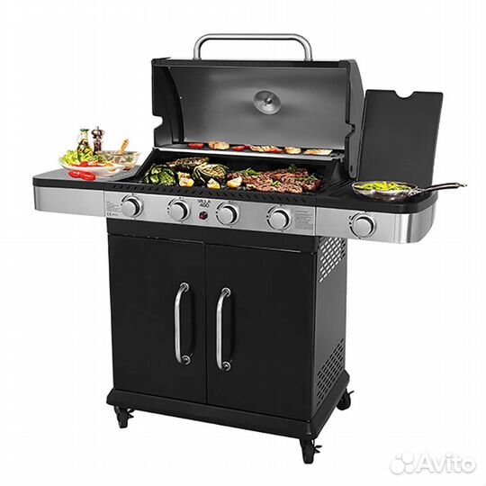 Гриль газовый bellagio villa 400 Black