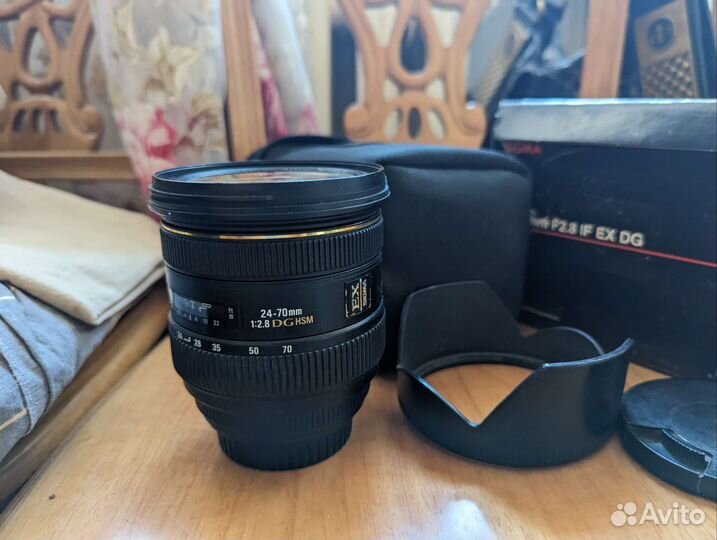 Объектив sigma 24-70mm f2.8 if ex dg для canon ef