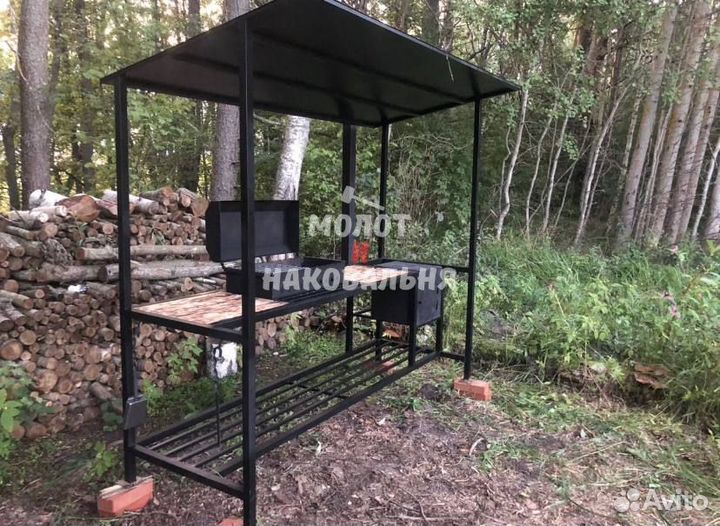Беседка с мангалом