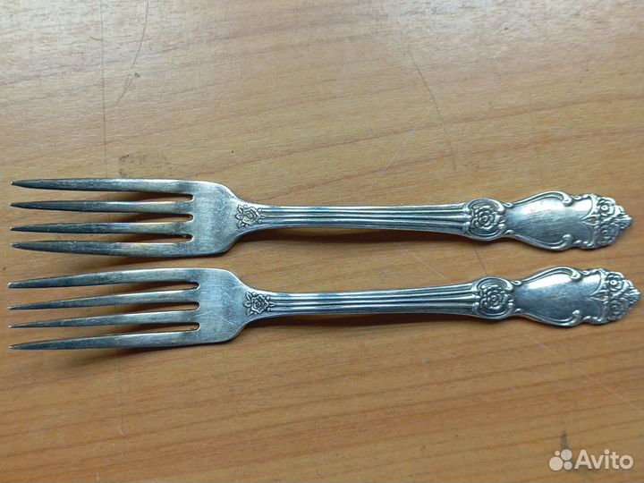 Столовые вилки СССР мельхиор мнц