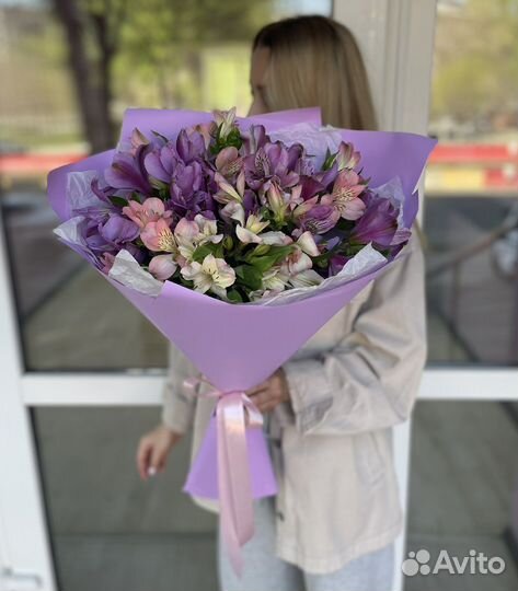 Букет из альстромерий, доставка цветов