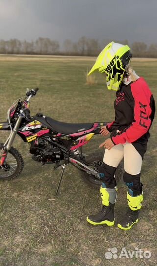 Шлем для мотокросса fox V1 Skew Helmet Neon