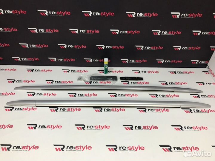 Рейлинги Toyota Fortuner 16-22г Серебро D2223