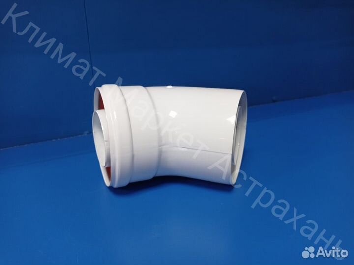 Колено 45 ф 80 Ларко алюминиевое