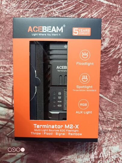 Фонарь Acebeam Terminator M2X