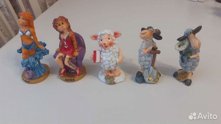 Керамические статуэтки и новог.украшения