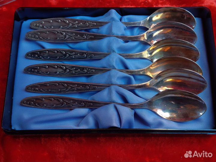 Ложки, стопки, подставки Мельхиор, сеоебрение