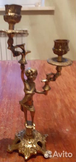 Бронзовый подсвечник