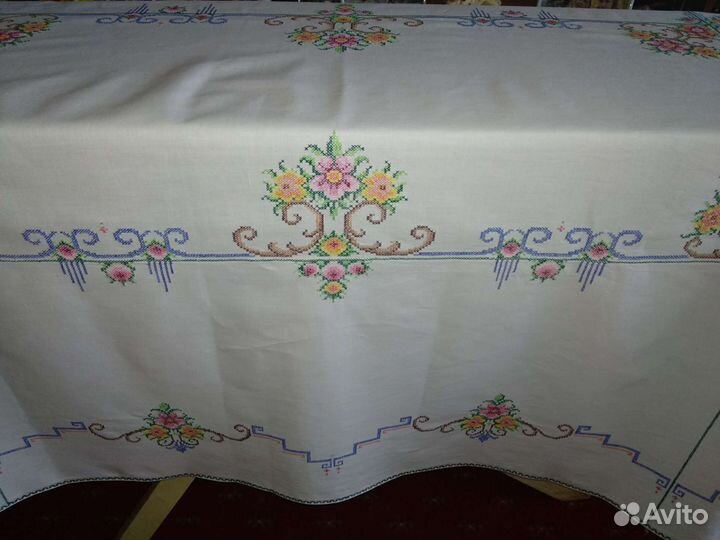 Скатерти старинные с вышивкой. Германия