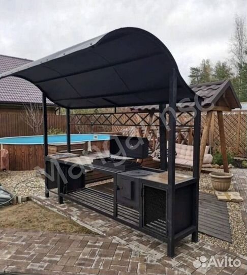 Мангал в стиле лофт