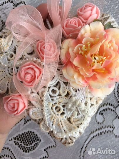 Винтажные сердечки - валентинки