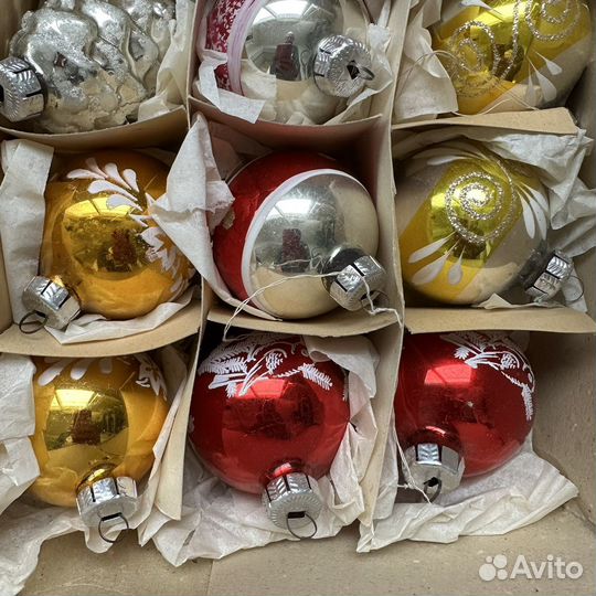 Елочные игрушки шары ГДР