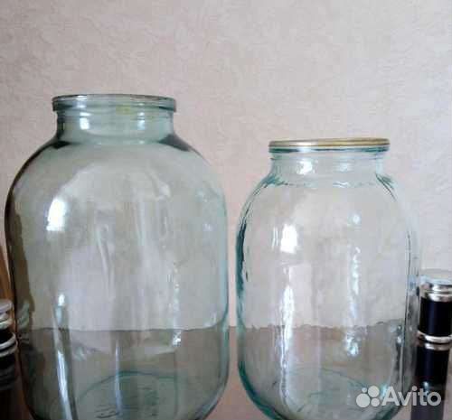 Банки стеклянные 2х и 3х литровые и литровые б/у