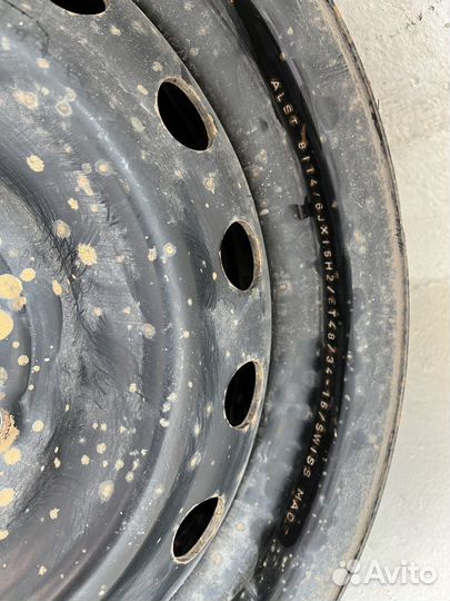 Стальные диски alcar stahlrad r15 Kia Rio 4 штуки
