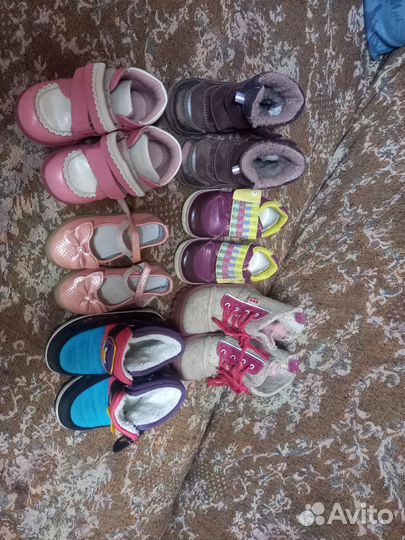 Детские вещи пакетом на девочку 80-92. Обувь 21-24
