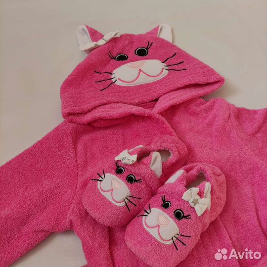 Набор халат 122 и тапочки 30 см