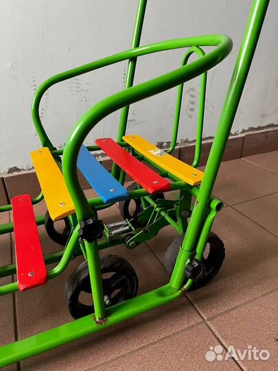 Сани для двойни с колесами