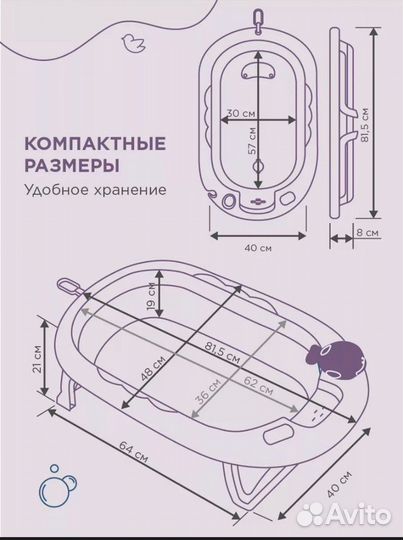 Ванночка для купания новорожденного