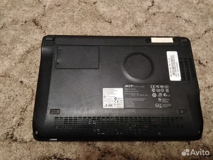 Нетбук Acer aspire one zg5 на запчасти
