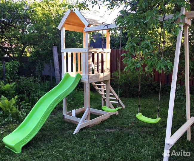 Детская деревянная площадка