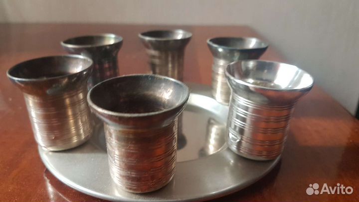 Мельхиоровые наборы для коньяка СССР