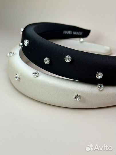 Ободок для волос со стразами