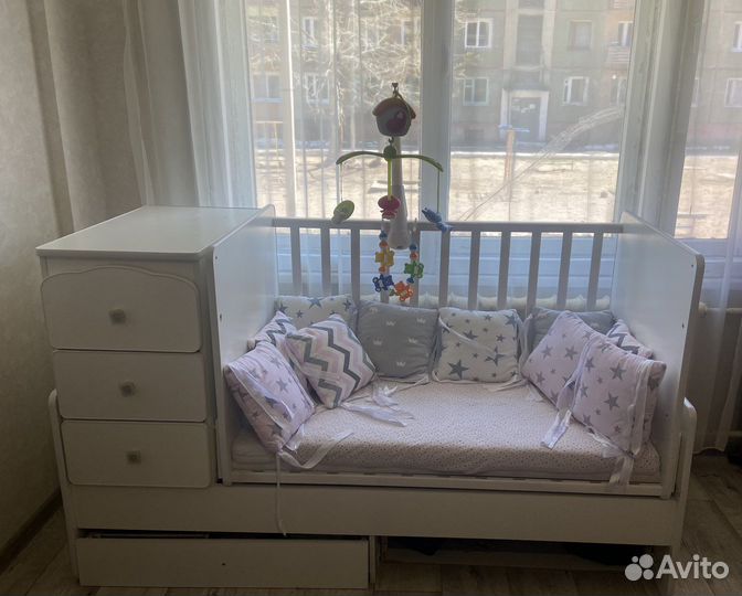 Детская кроватка трансформер