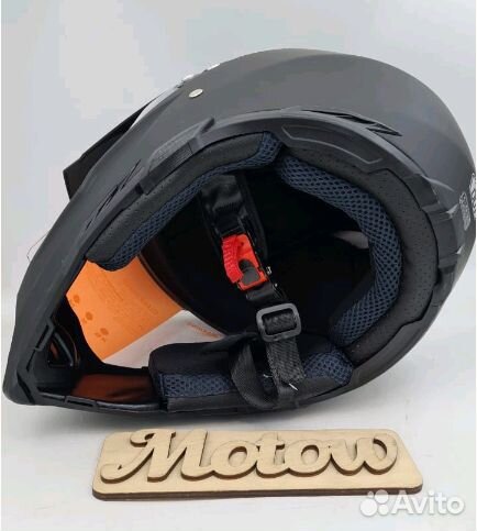 Шлем (мотард) Spark черный матовый Китай 2020