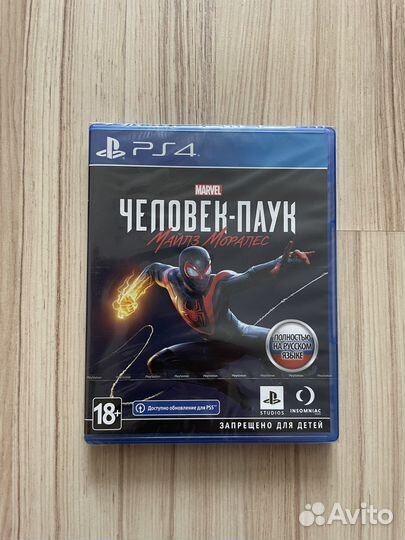 Человек Паук Майлз Моралес (Новый) Ps4