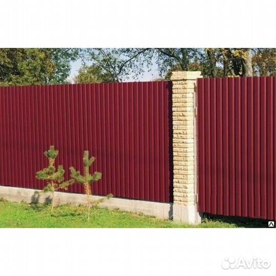 Профлист (М) С8 А 0,35 RAL 3005 (красное-вино)