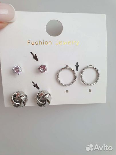 Серьги бижутерия