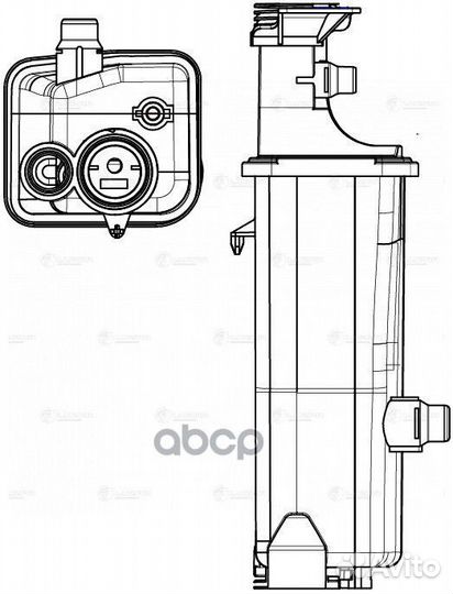 Бачок расширит. охл. жидкости LET2610 luzar