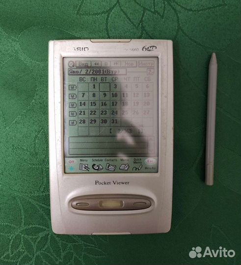 Электронная записная книжка casio pv-s660