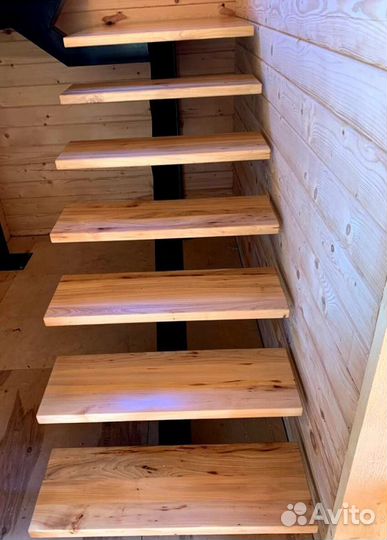 Облицовка ступеней породами дерева