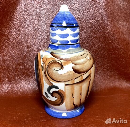 Чайница фаянсовая живописная зик Конаково