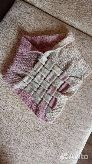 Бактус вязаный, снуд, косынка оригинальный