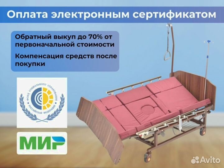 Медицинская кровать для лежачих больных