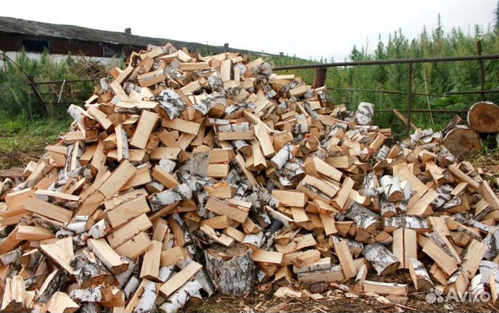 Дрова березовые наколотые