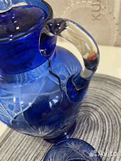Синий советский хрусталь