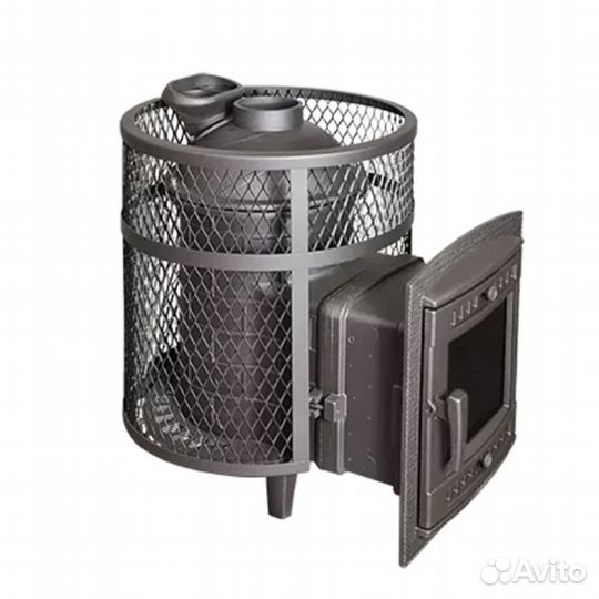 Чугунная печь для бани Атмосфера сетка