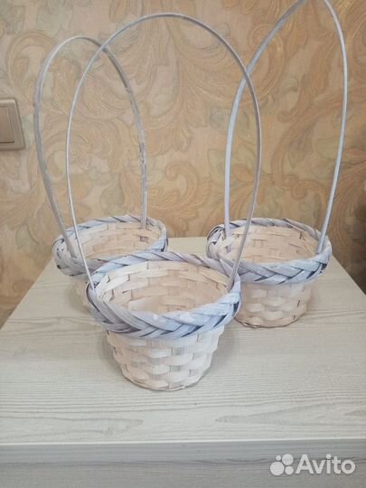 Корзина плетеная из бамбука