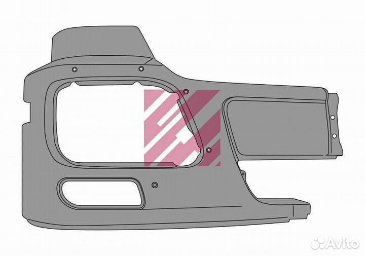 Угол бампера правый Mercedes Actros