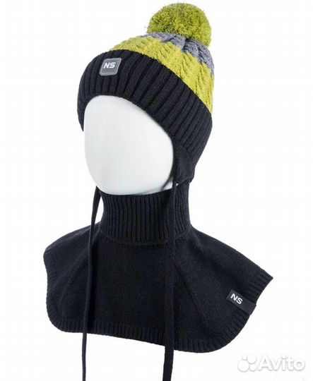 Комплект шапка и шарф для мальчика новый зима