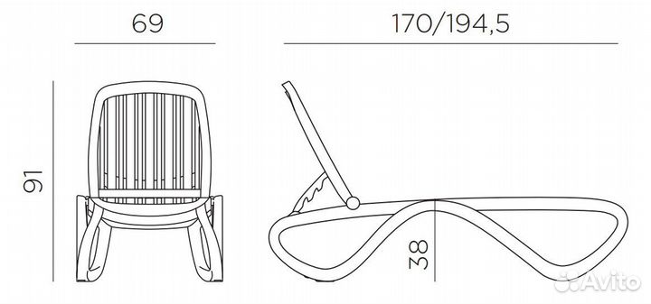 Шезлонг-лежак для бассейна и пляжа коммерческое ис