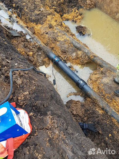 Монтаж водопровода, сварка пнд(пэ) труб