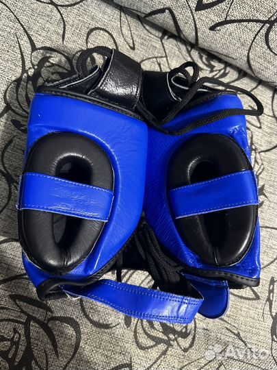 Боксерский шлем с бампером rage