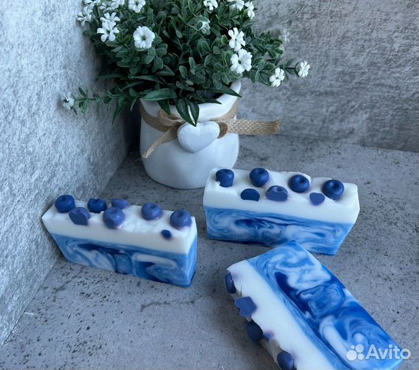 Мыло ручной работы Северные ягоды#Морошка/черника